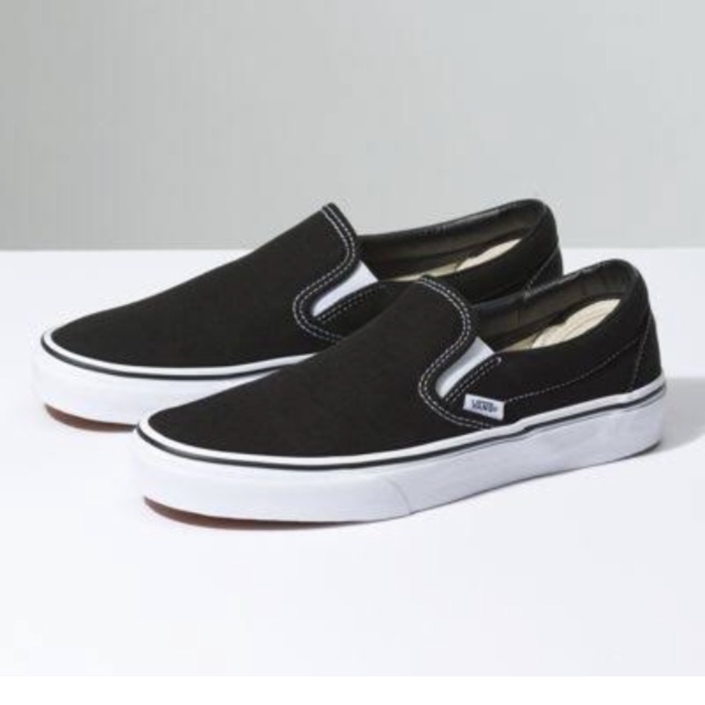 NWT Black Slip on Vans